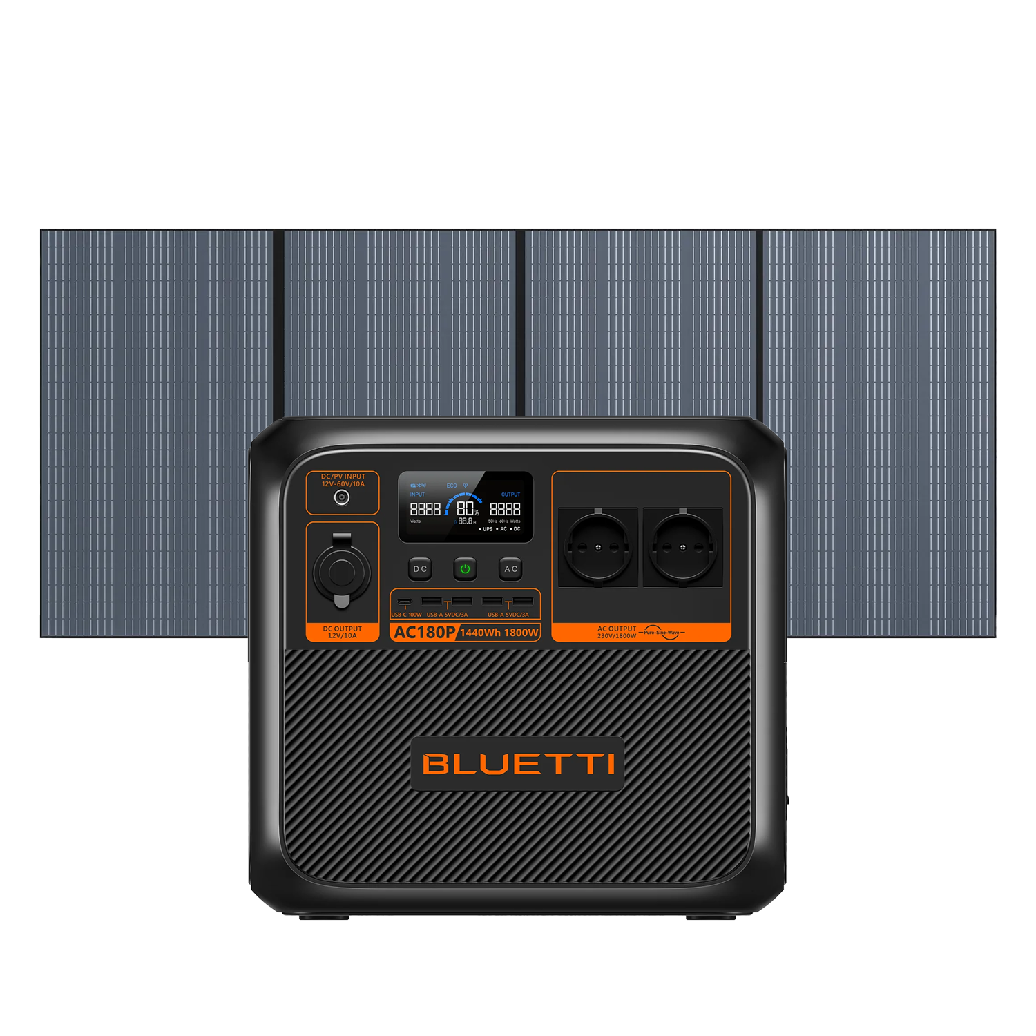 BLUETTI AC180P  + Panneau Solaire PV350 | 350W